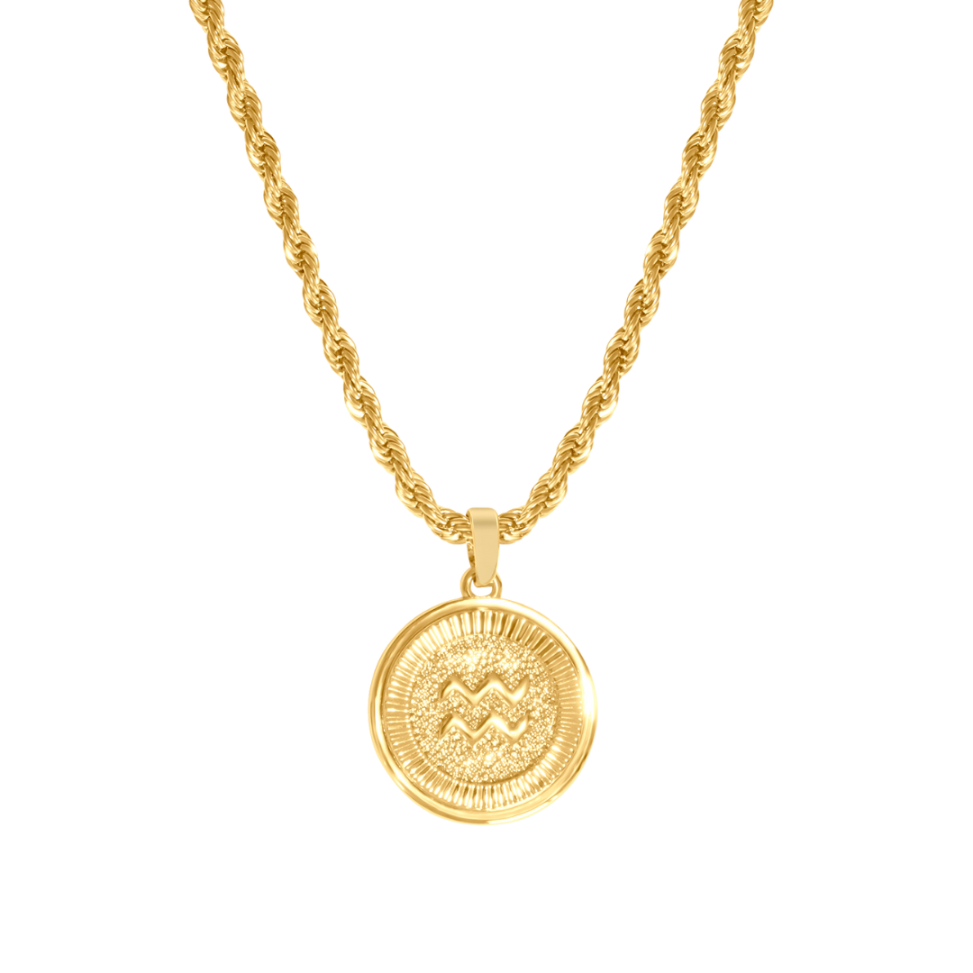 Zodiac_Necklaces Vaire Doré