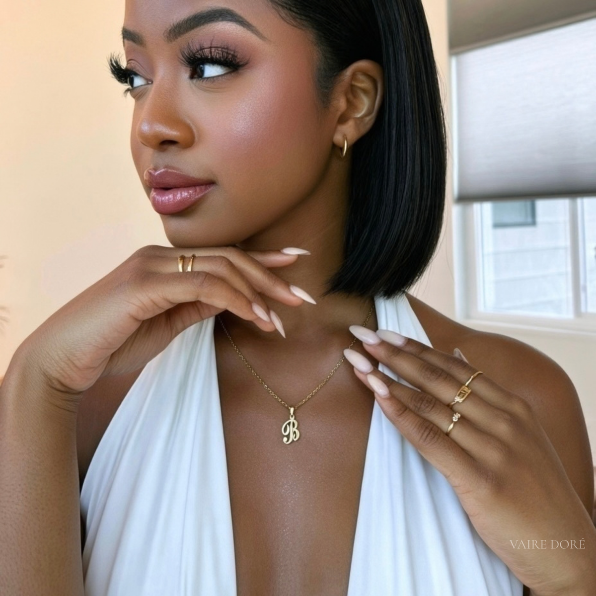 Cursive Classic Initial Necklace